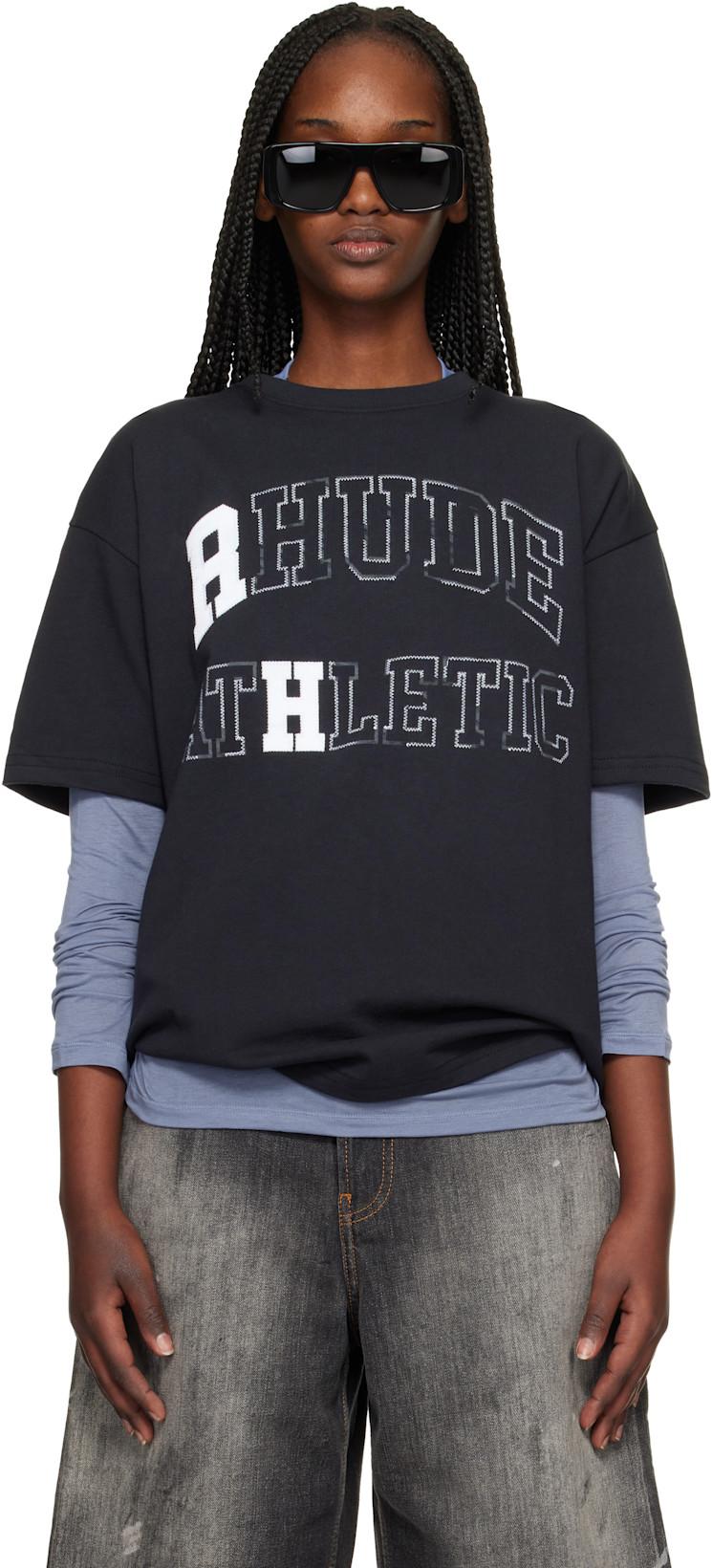 Black 'Rhude Athletic' T-shirt by RHUDE