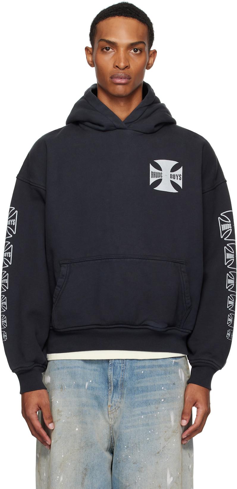 Black 'Rhude Boys' Hoodie by RHUDE