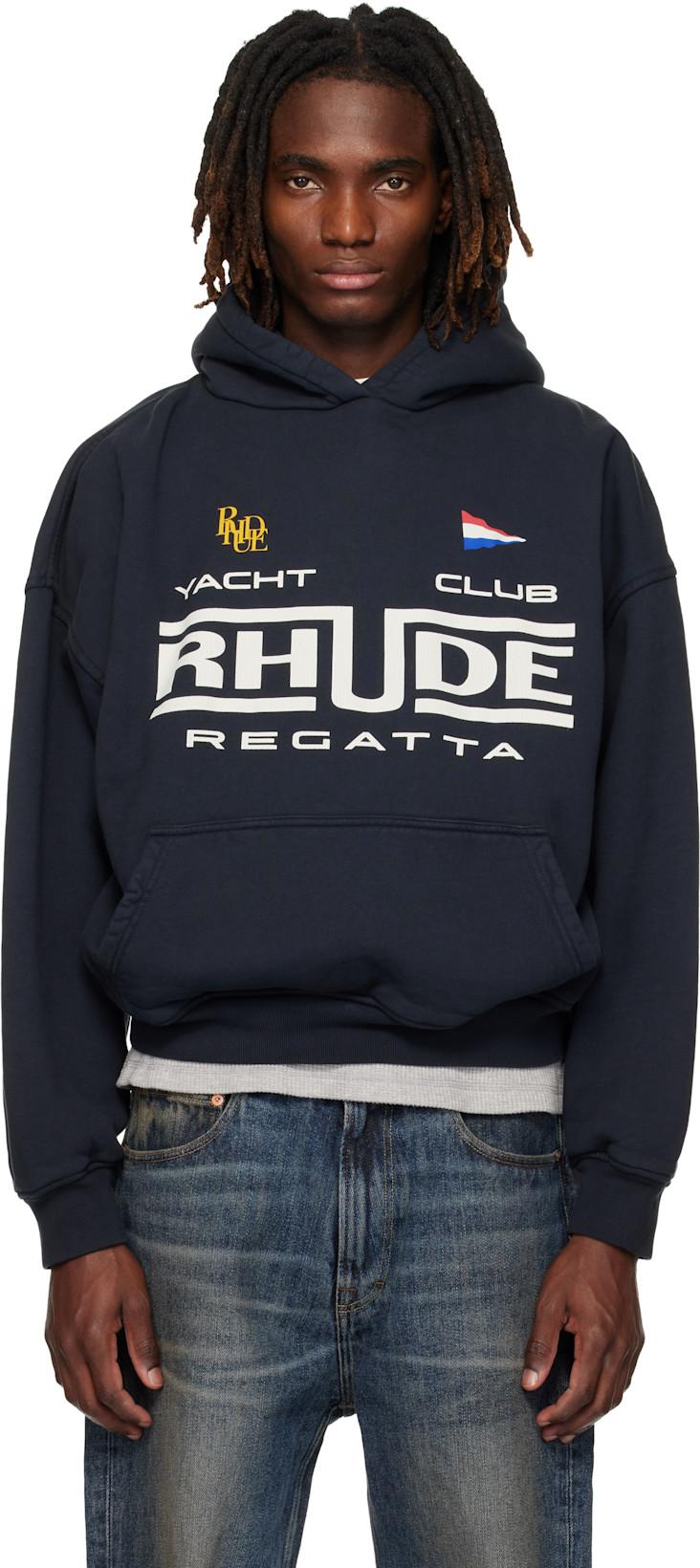 Black 'Rhude Regatta Club' Hoodie by RHUDE
