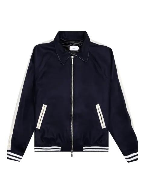 Boys Signature varsity-stripe bomber jacket by RHUDE