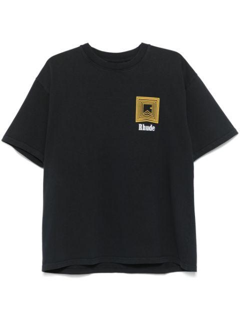 Chevron Box-logo T-shirt by RHUDE