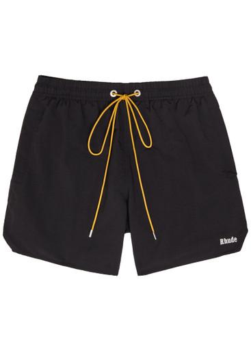 Classic logo-embroidered nylon swim shorts by RHUDE