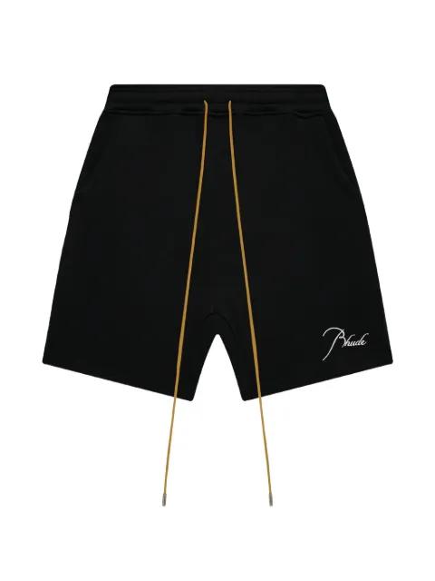 Classique logo-embroidered shorts by RHUDE