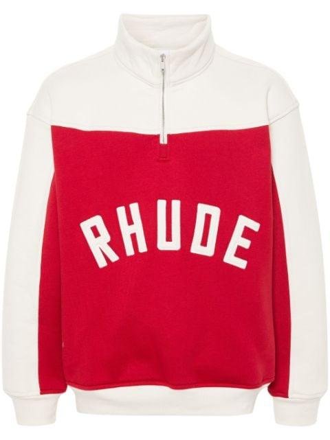 Contrast Varsity cotton sweatshirt by RHUDE