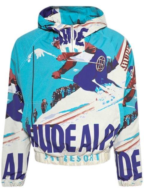 Deux Resort-print windbreaker by RHUDE