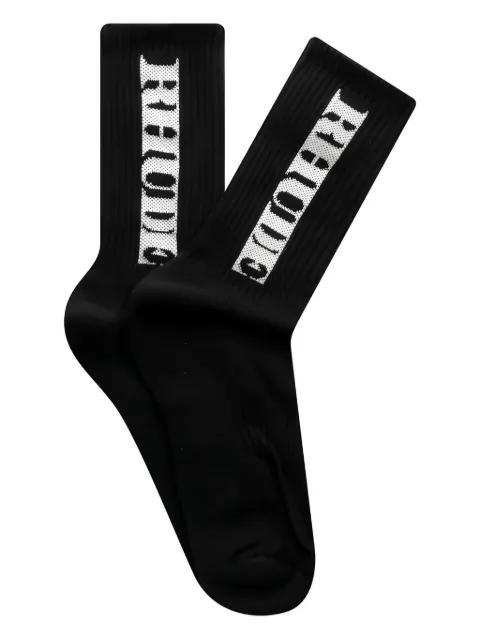 Dinero logo-embroidered socks by RHUDE