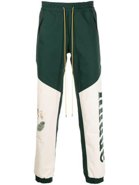 Flight panelled track pants by RHUDE