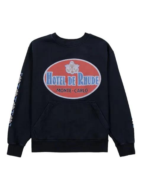 Hotel de Rhude Monte-Carlo graphic sweatshirt by RHUDE