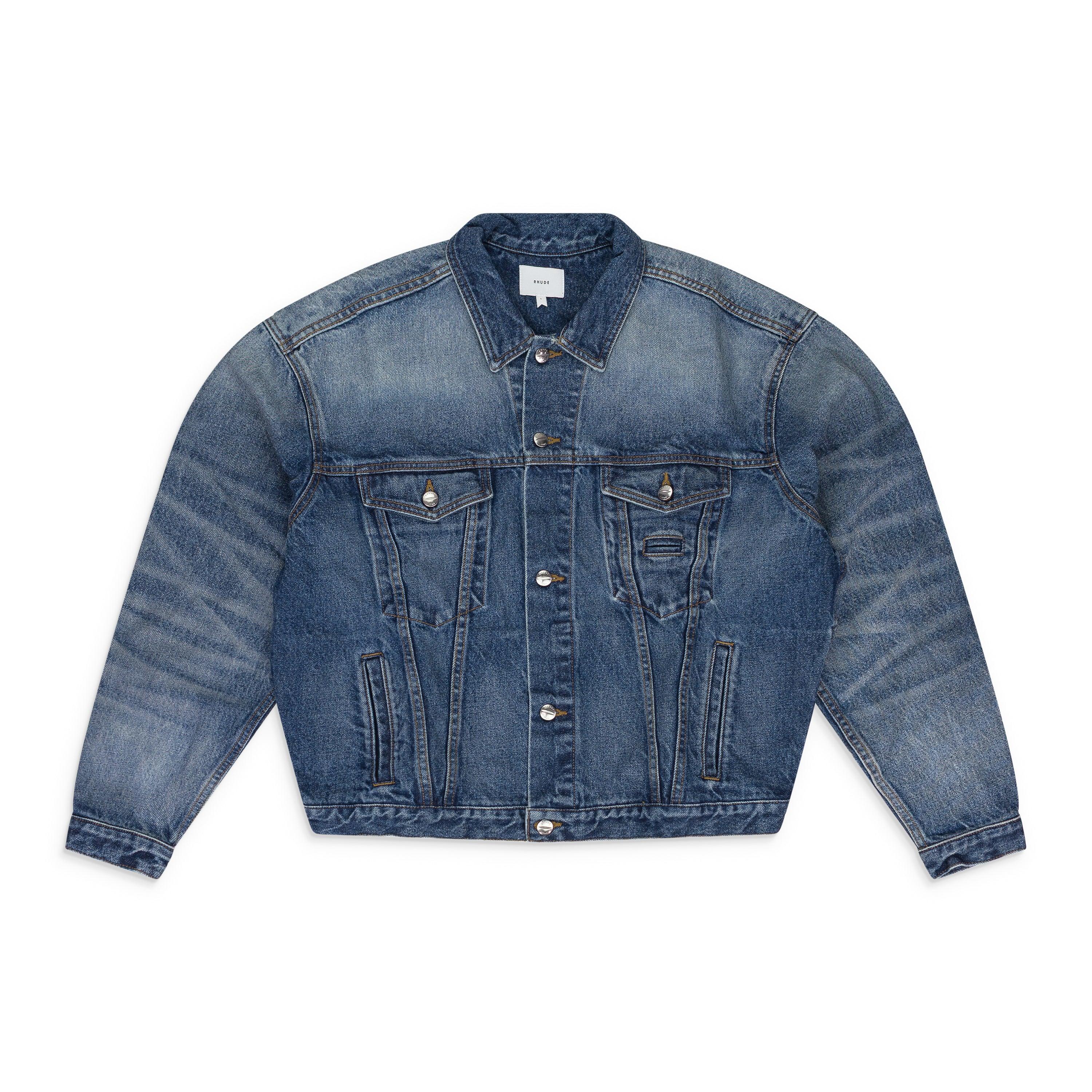 INDIGO OVERSIZED DENIM TRUCKER JACKET by RHUDE