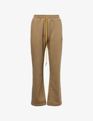 Logo-Embroidered Straight-Leg Cotton Jogging Bottoms by RHUDE