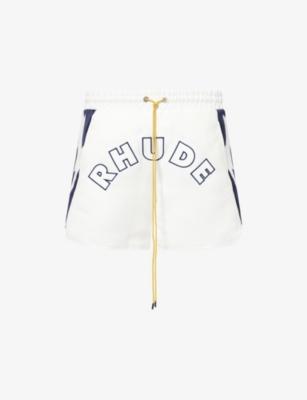 Logo Lightning Cotton-Jersey Sweat Shorts by RHUDE