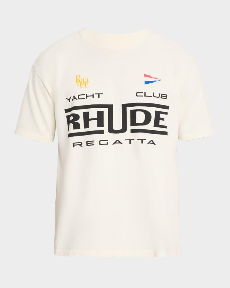 Men's Rhude Regatta Club Cotton T-Shirt by RHUDE