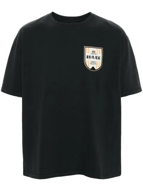 Mont-Blanc Hotel Tee "Vintage Black" by RHUDE