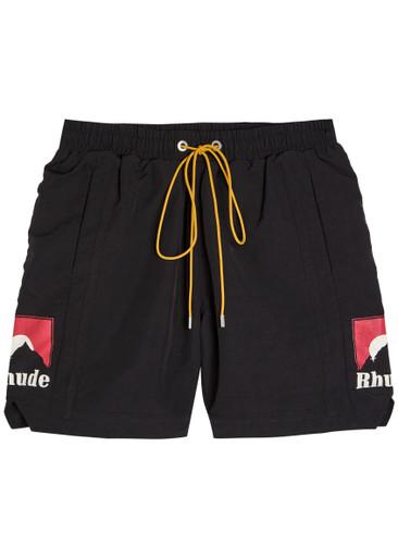 Moonlight print nylon shorts by RHUDE