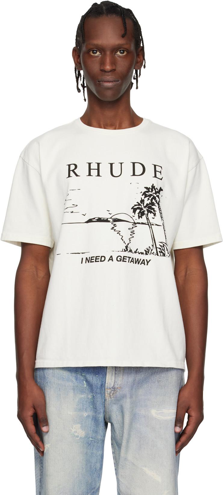Off-White 'I Need A Getaway' T-shirt by RHUDE Off-White 'I Need A Getaway' T-shirt by RHUDE