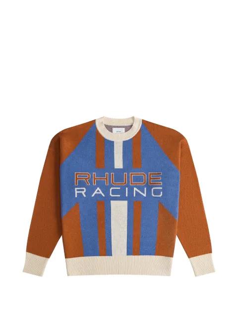 Pavil intarsia-knit sweater by RHUDE