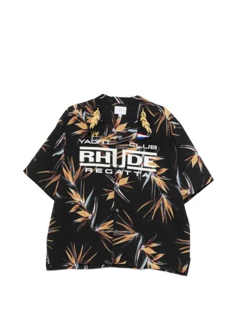 Regatta Club floral-graphic shirt by RHUDE