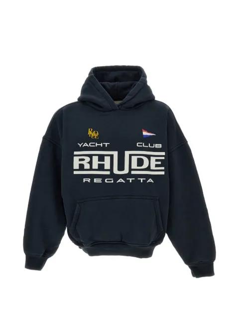 Regatta Club logo-print hoodie by RHUDE