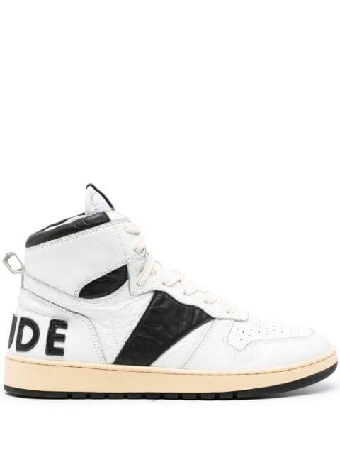 Rhecess high-top leather sneakers by RHUDE