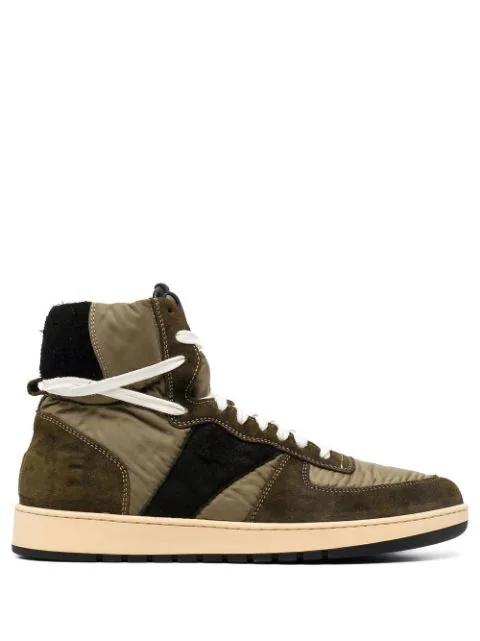 Rhecess panelled high-top sneakers by RHUDE
