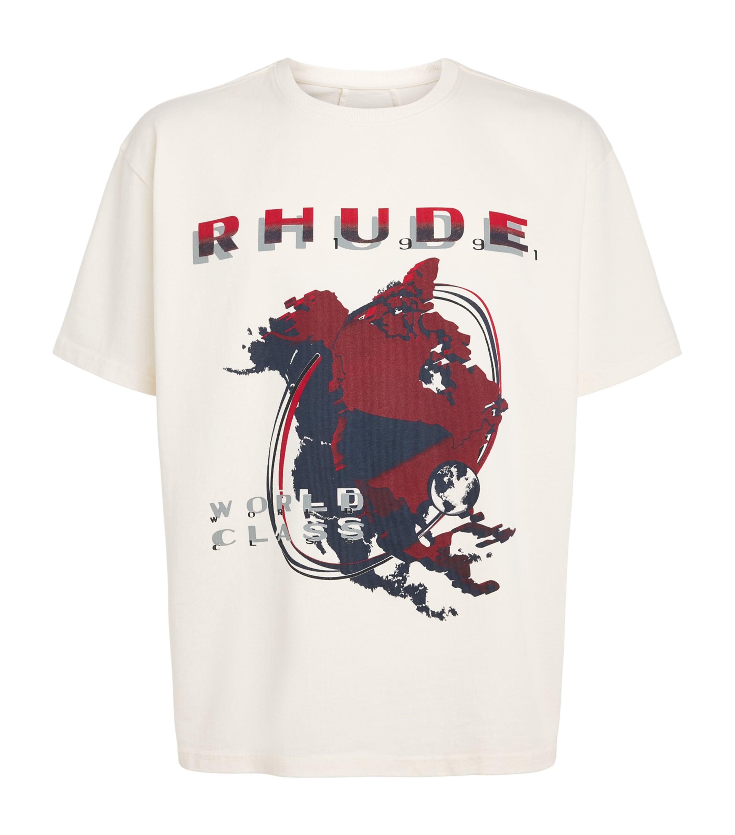 Rhude Cotton Du Monde 91 T-Shirt by RHUDE