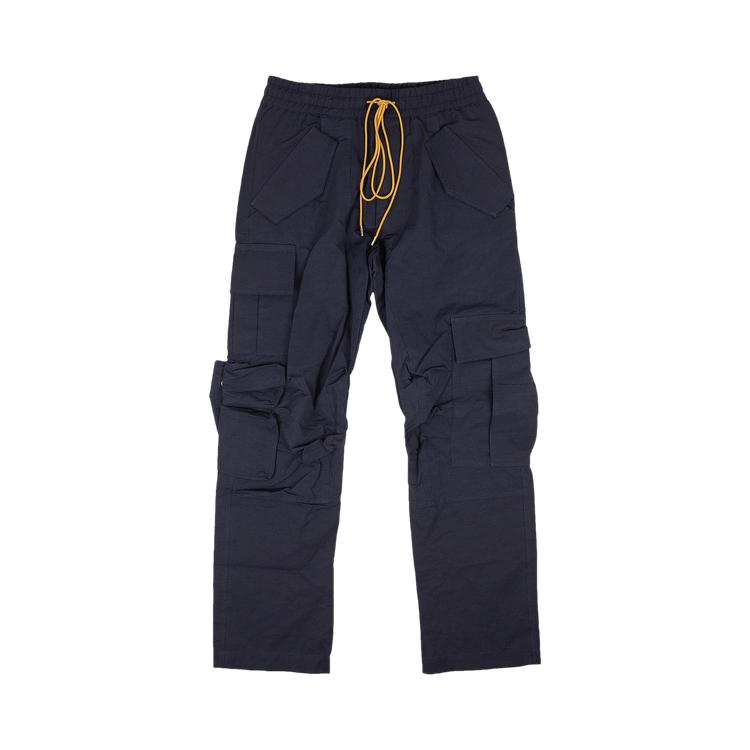 Rhude Gabardine Cargo Pants 'Navy' by RHUDE