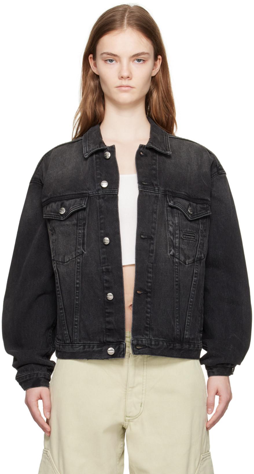 SSENSE Exclusive Black Denim Jacket by RHUDE