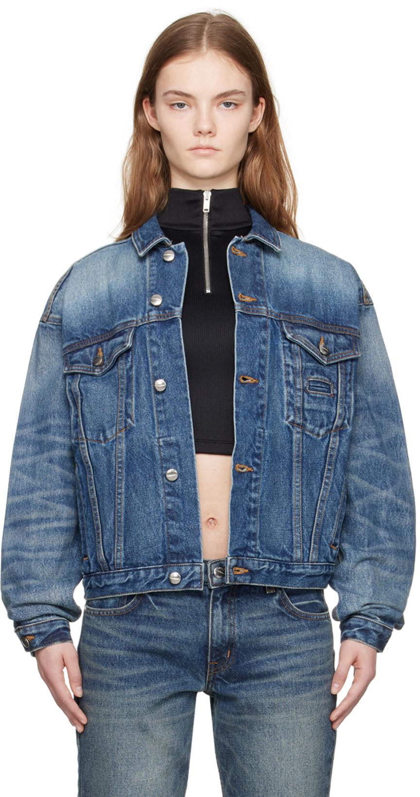 SSENSE Exclusive Blue Denim Jacket by RHUDE