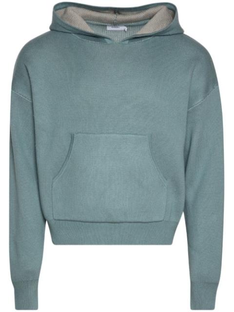 Script logo-print knitted hoodie by RHUDE
