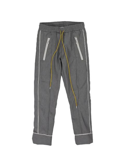Smoking pinstriped track pants by RHUDE
