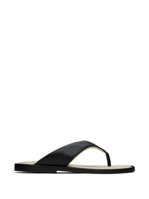T-strap leather sandals by RHUDE