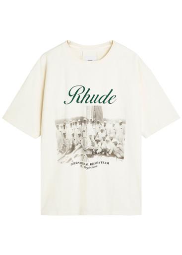 Virgin Islands Script printed cotton T-shirt by RHUDE