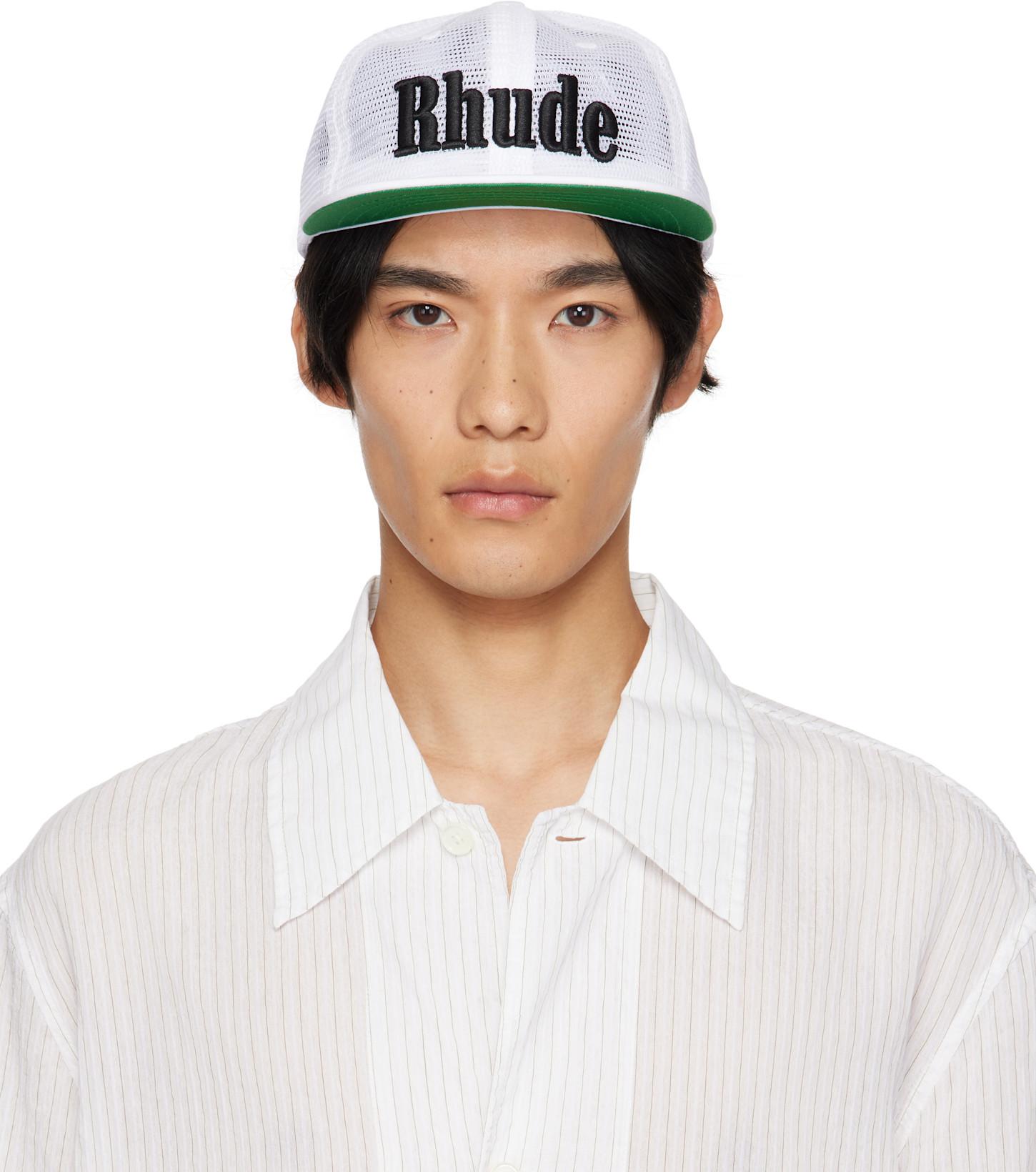 White Logo Mesh Cap by RHUDE