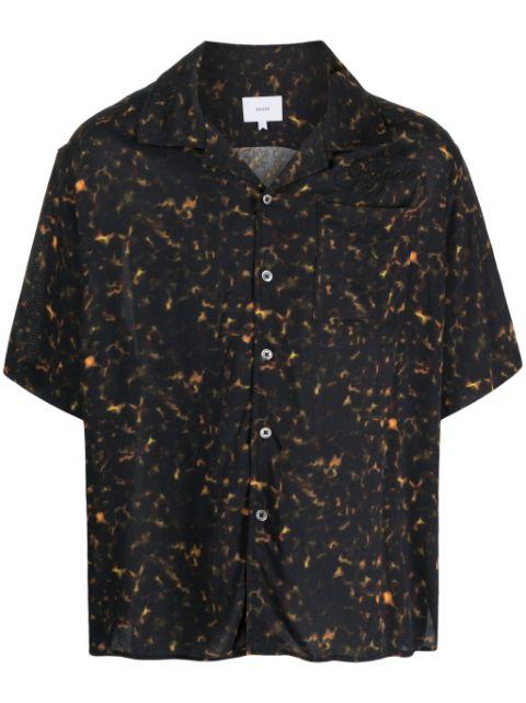 abstract-print logo-embroidered shirt by RHUDE