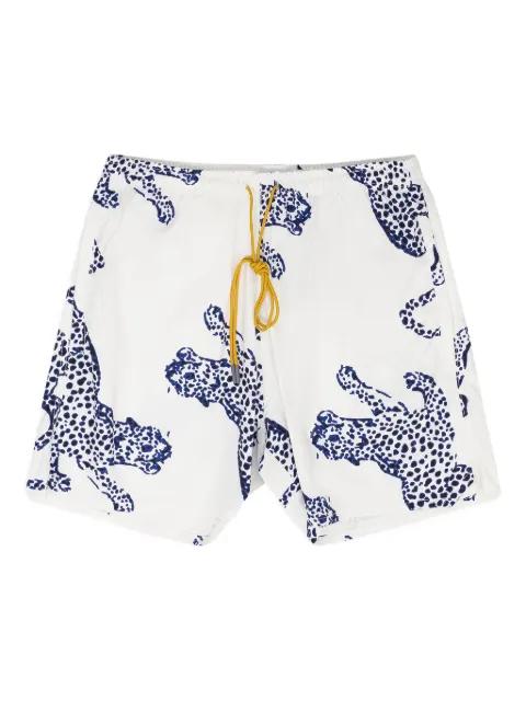 animal-print swim shorts by RHUDE
