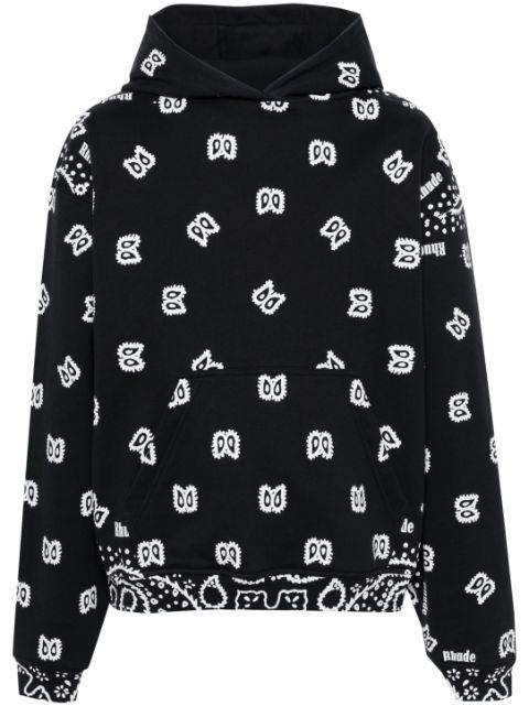 bandana-print hoodie by RHUDE