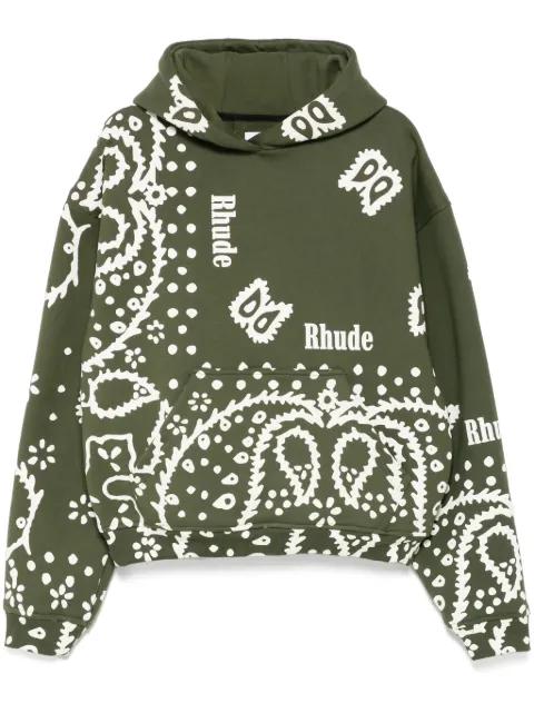 bandana-print hoodie by RHUDE