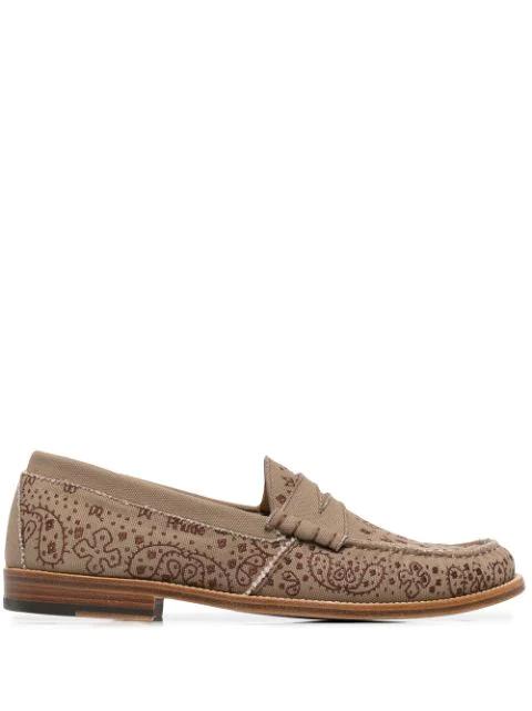 bandana-print low-heel loafers by RHUDE