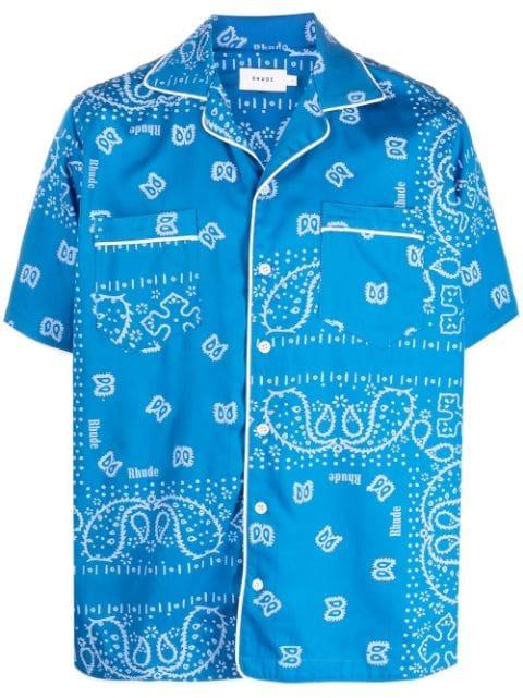 bandana-print short-sleeved shirt by RHUDE