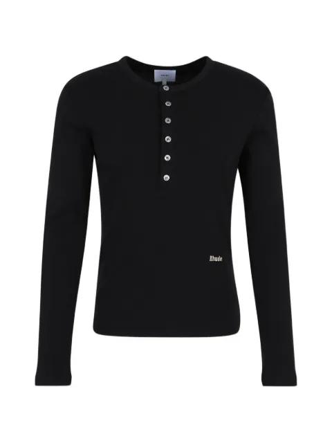 button long-sleeve T-shirt by RHUDE