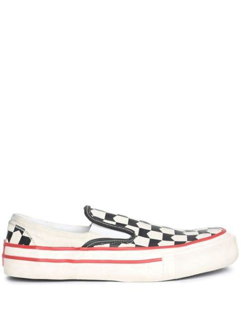 checked slip-on sneakers by RHUDE