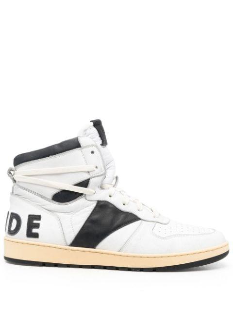 colour-block high-top sneakers by RHUDE