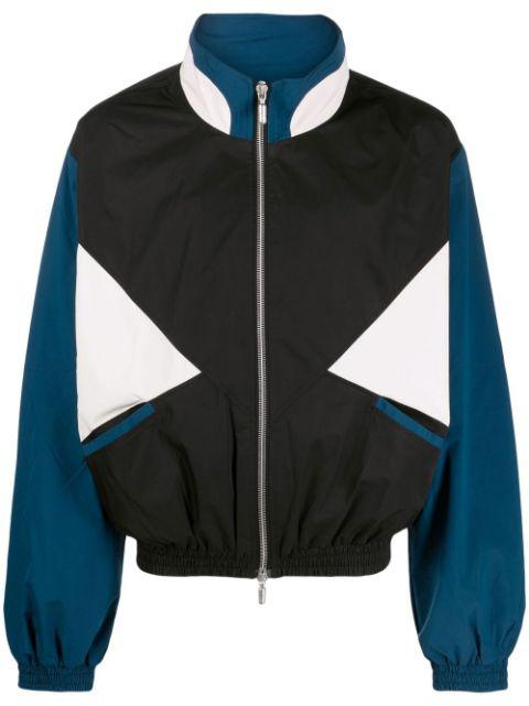 colour-block zip-up sports jacket by RHUDE