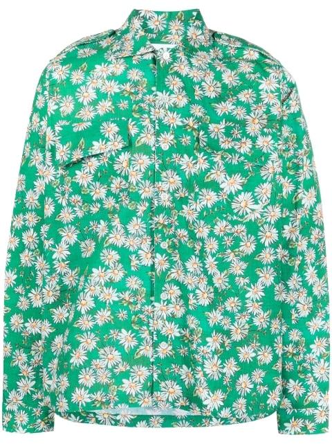 daisy-print long-sleeved shirt by RHUDE