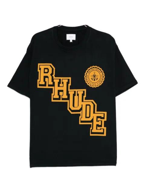 diagonal-logo graphic T-shirt by RHUDE