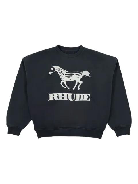 dinero-graphic crew-neck sweatshirt by RHUDE