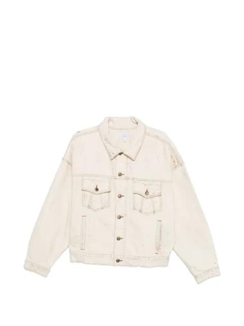 distressed denim jacket by RHUDE