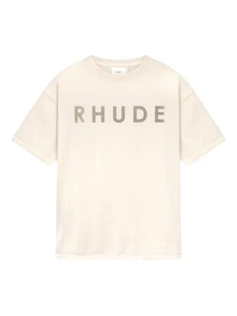 distressed-effect T-shirt by RHUDE