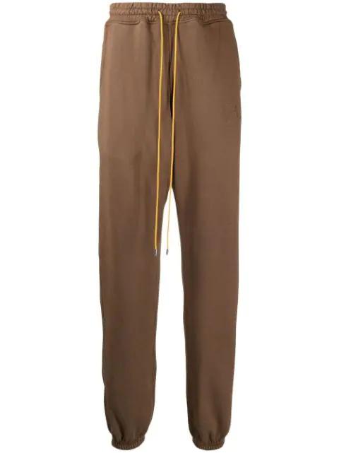 drawstring-waist cotton track pants by RHUDE