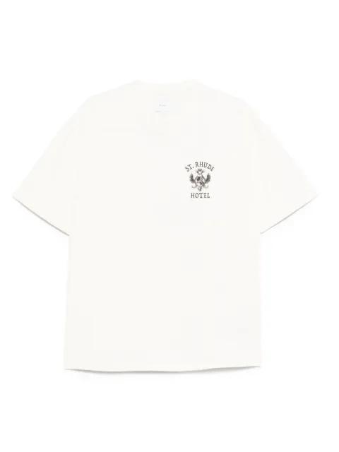 eagle-print T-shirt by RHUDE